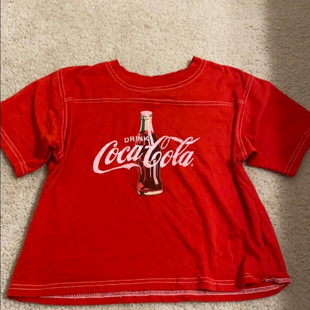 red coca cola shirt